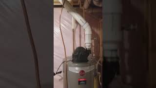 Power vent Water heater installed [upl. by Yenahpets13]