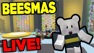 LIVE  Beesmas Grind With Viewers  Bee Swarm Simulator [upl. by Idnod873]