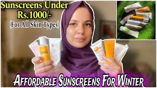 Best Affordable NonGreasy amp NonComedogenic Sunscreens For All Skin Types ✅ Winter Care Series pt 2 [upl. by Lihka]