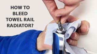 How To Bleed Towel Rail Radiator UK [upl. by Honora]