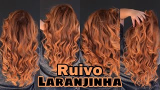 Pintei o meu cabelo com a igora 877 97  Ruivo Laranjinha [upl. by Venn]