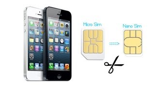 iPhone 5 How To Convert Micro SIM Card into Nano SIM Card [upl. by Emixam556]