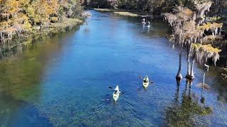 The Rainbow River at Rio Vista park in Dunnellon Florida shot with the DJI Mini 4 Pro in 4k [upl. by Naehgem]