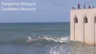 Dangerous Swimming In The Atlantic CasablancaMy Morocco Vacation [upl. by Ithsav]