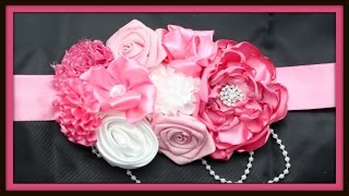 COMO HACER UN CINTURON DE MATERNIDAD  DIY MATERNITY SASH  SASH DE MATERNIDAD  EMABARZADAS [upl. by Nessaj872]