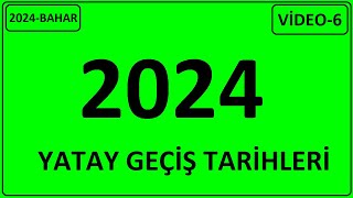 2024 YATAY GEÇİŞ TARİHLERİ 2024 BAHAR DÖNEMİ GEÇİŞ TARİHLERİ YATAY GEÇİŞ VİDEO 6 [upl. by Llertnauq813]