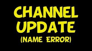 Channel Update  Name Glitch Whats coming up amp Gamescom [upl. by Adas365]