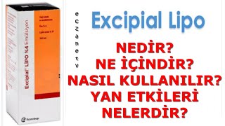 Excipial Lipo Nedir Excipial Liponun Yan Etkileri Nelerdir Excipial Lipo Nasıl Kullanılır [upl. by Yrohcaz]