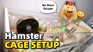 How I Upgraded My Hamster Cage After Hamster Escaped amp Destroyed my Carpet [upl. by Wallack]