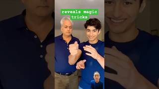 Woww Dad revealed my magic trick magic trick reveals viral viralvideo shorts [upl. by Noremmac]