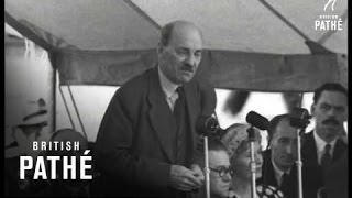 Attlee Speaks At Labour Rally Taunton 1950 [upl. by Nohtanoj276]