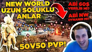 ABİ UZUN SOLUKLU MU LEVO NEW WORLD EN İYİ ANLAR amp KALE SAVAŞLARI 3V3 LEVELING MUHABBET MÜTHİŞ BROM [upl. by Sindee]