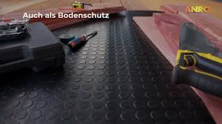 Gummimatte Meterware SBR  Bodenbelag Rubber Mat  ANRO [upl. by Ssalguod13]