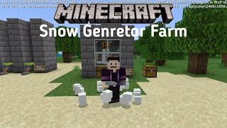 Minecraft Snow Generator Farm  Infinite Snow  Just Think MINECRAFT [upl. by Bostow]