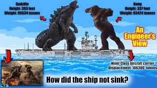 Engineer reviews Godzilla vs Kong ship fight scene  How did the ship not sink  Tech amp Engineering [upl. by Acissaj]