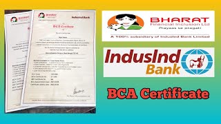 Rdsp Csp Indusind Bank BCA Certificate New Update 2024 [upl. by Anihsat951]