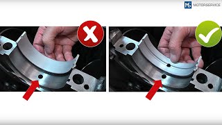 Installing an engine bearing correctly  Step by step [upl. by Seavey]