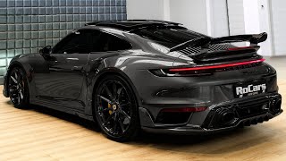 Akrapovic Porsche 911 992 Turbo S by TECHART  Sound Interior and Exterior in details [upl. by Jory784]