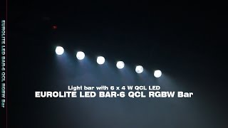 EUROLITE LED BAR6 QCL RGBW Bar [upl. by Sivet]