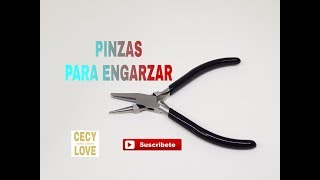 COMO USAR LAS PINZAS PARA ENGARZAR Con Cecy Love Bisuteria [upl. by Damiani]