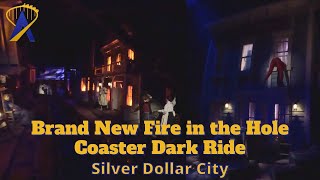 POV New Fire in the Hole Roller Coaster at Silver Dollar City [upl. by Neelloj]