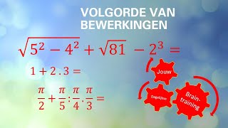 Instructie volgorde van bewerkingen  stappenplan  3 voorbeelden [upl. by Atnwahs]