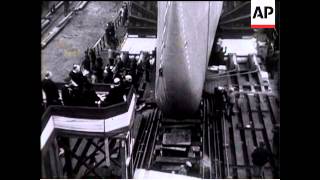 Giant Normandie Launched At St Nazaire [upl. by Searcy]