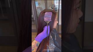 Deep Berry Red 🍓🫐 hairstyle haircuts hairsalon [upl. by Abramo227]