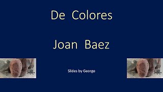 Joan Baez De Colores KARAOKE [upl. by Baylor]