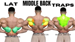 TOP 3 LAT MIDDLE BACK TRAPS WORKOUT WITH DUMBBELLS CABLE AND MACHINE AT GYM [upl. by Whetstone616]