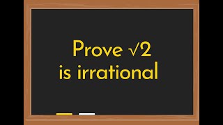 Prove sqrt2 is irrational [upl. by Dlarrej354]