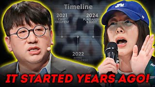 The FULL Timeline of Min Hee Jins Feud with Bang Si Hyuk amp HYBE [upl. by Annaira]