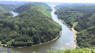 The Saarschleife meander on the River Saar [upl. by Alekram82]