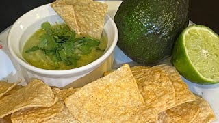 Tomatillo amp Avacado Salsa [upl. by Wooster352]