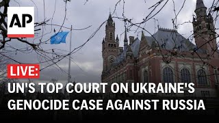 ICJ LIVE UN top court decides if it will hear Ukraine’s genocide case against Russia [upl. by Flanigan880]