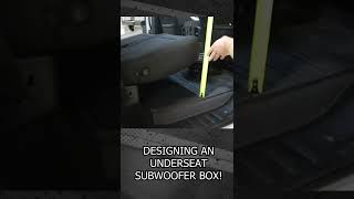 Designing an underseat subwoofer box shorts [upl. by Aiceila436]