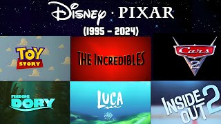 All Disney Pixar Movies Title Cards 1995  2024  THE ANIFAN [upl. by Eilsek]