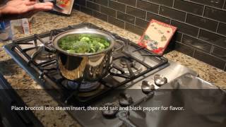 Quick amp Easy Broccoli steamed with seasoning [upl. by Rohn]