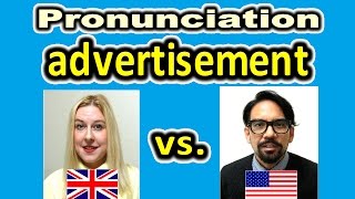 How to Pronounce ADVERTISEMENT in British and American English  ForB English Lesson [upl. by Sandor]