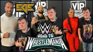 I GOT TO MEET WWE SUPERSTARS FOR THE FIRST TIME  WWE Road To WrestleMania Knoxville TN [upl. by Ulu]