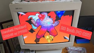 Hewlett Packard  D2846 or P1100  PC CRT Monitor  Overview  21quot Sony Tube [upl. by Karia]