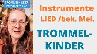 TROMMELKINDER  InstrumenteLied  bek Melodie  für Erzieher amp Pädagogen trommel orff [upl. by Erait]