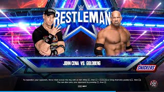 wwe2k23 2024 Full Match  John Cena vs Goldberg WrestleMania [upl. by Benedikt]