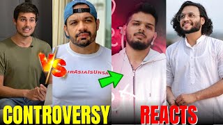 FlyingBeast320 VS Dhruv Rathee Controversy  Lakshay amp UIC REACTS shorts [upl. by Sucramaj]