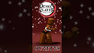 DEMON SLAYER FITS shorts robloxshorts demonslayer nezuko robloxavatarideas anime roblox [upl. by Asum]