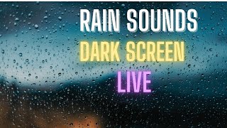 Rain sounds for sleeping BLACK SCREEN  Natural rain sounds for Relaxing Sleeping Studying ASMR [upl. by Phelps]