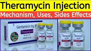 Gentamicin injection uses in hindi  Theramycin injection Review  Uses Side Effects Dose Warning [upl. by Arretak655]