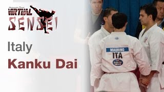 Italy male team  Kata Kanku Dai  21st WKF World Karate Championships Paris Bercy 2012 [upl. by Nairad]