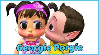 Georgie Porgie Pudding And Pie  Nursery Rhymes for Kids by Pankoo Kidz [upl. by Anasus]