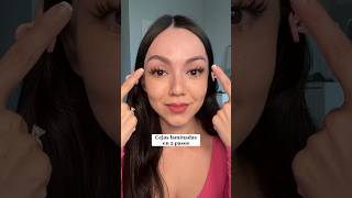 CEJAS LAMINADAS EN 3 minutos makeup maquillaje beauty beautytips makeuptips beautybloggers [upl. by Jordana97]